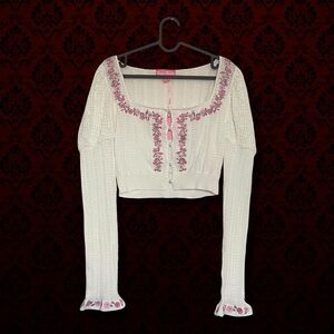 🩷Sugar Thrillz x DOLLS KILL Crown Jewel Knit Top - NWT🤍